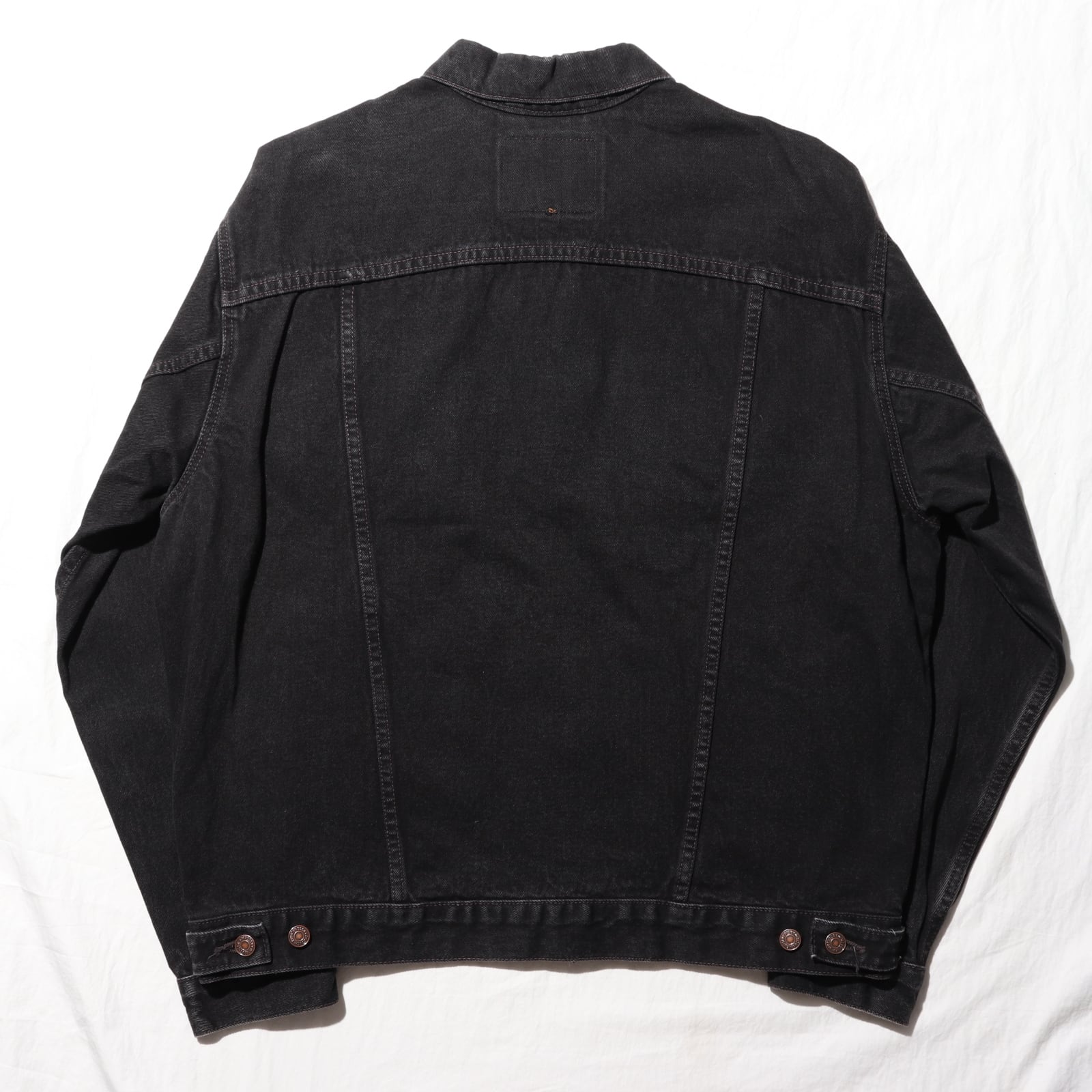 90s 極美品USA製リーバイス70507 サルファブラック デニムジャケットM 美品 L 70507 USA 95年 Levi's サルファーブラックデニムジャケット