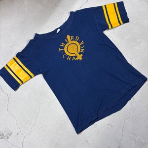 1970'S OLD CHAMPION "THIRD CHANCE" NAVY T-SHIRT