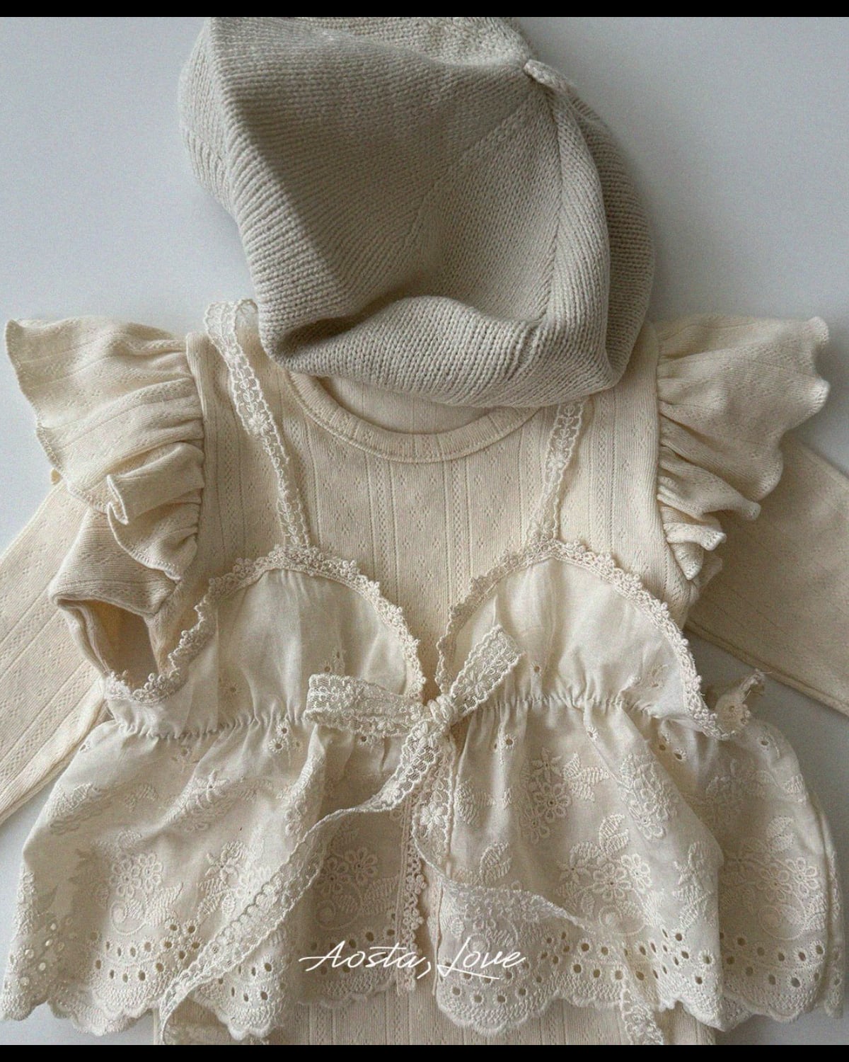 送料無料【予約】/ エンゼルフリルTシャツ / aosta