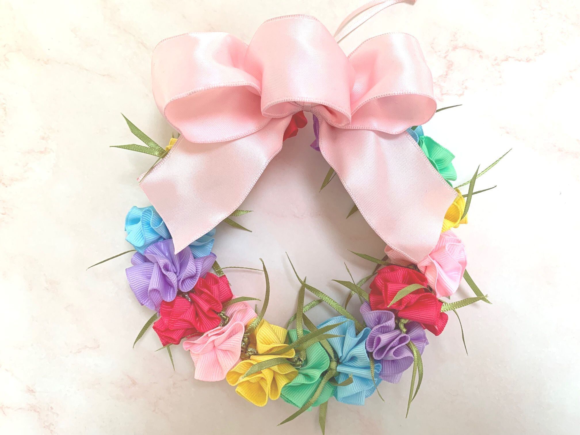 ハワイアンリボンレイ【プリティプリティ　キット】 ハワイアンリボンレイ（レシピなし） プリティ・ドレスベアーちゃん