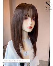 15プレミアム・ベル(ブラウン)人毛フルウィッグ