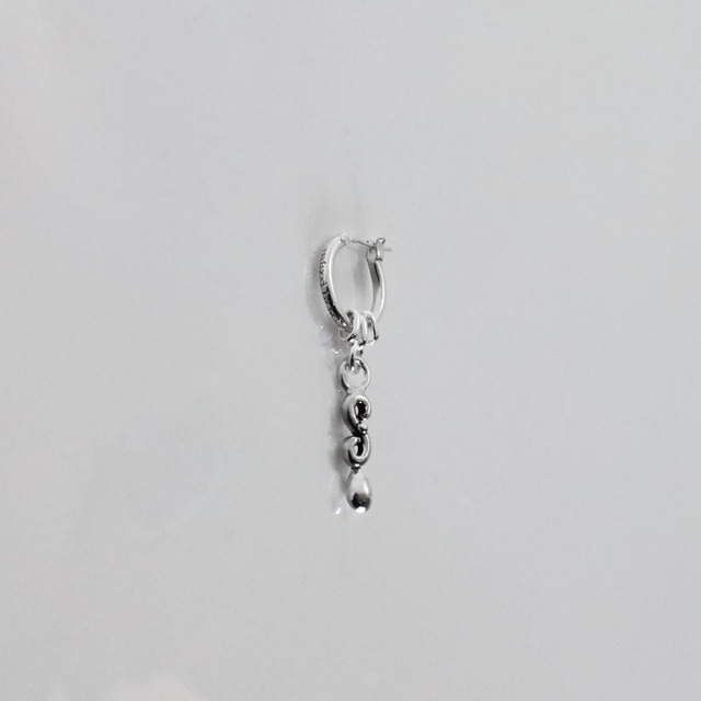 THIN HOOP -raised by wolves- with OVAL and TEARDROP / レイズド・バイ・ウルヴス シンフープ ウィズ オーバル&ティアドロップ