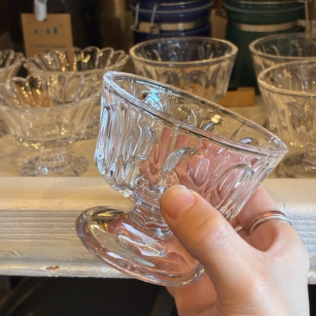 Glass cup　グラスカップ　140cc　ガラスカップ　デザートカップ　デザートグラス　アイスカップ　ヨーグルト　フルーツ