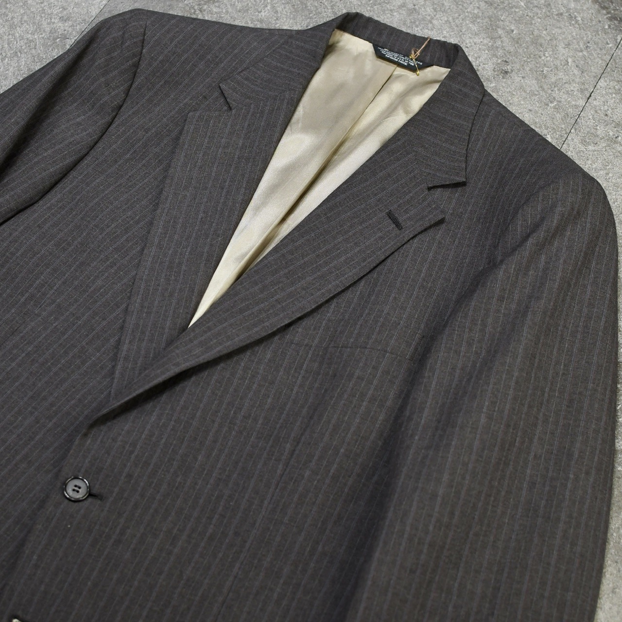 70's~ brown pinstripe set up