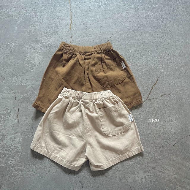 ナチュラルラウンドショートパンツ(80-140サイズ)