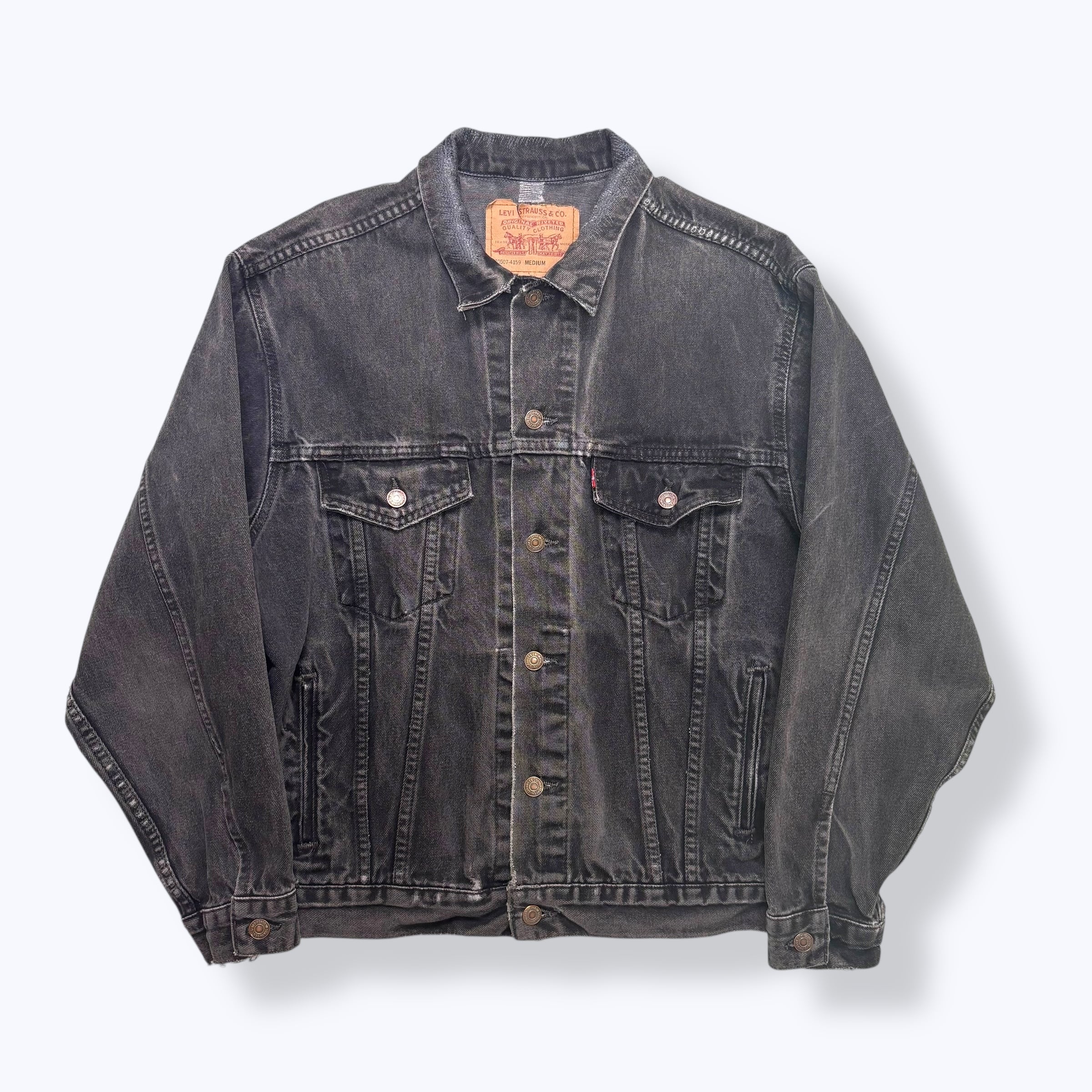 90s Levi's 70507 Black Denim Jacket Made in USA 【M】 90年代