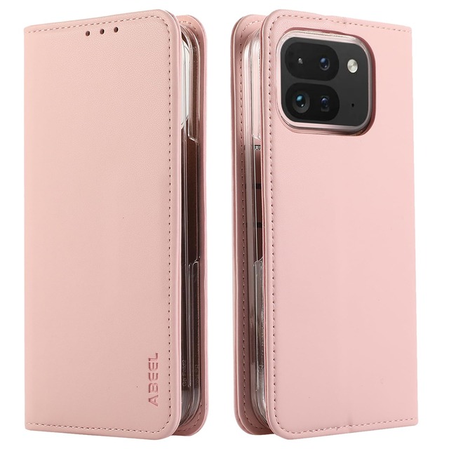 for Google Pixel 11 Pro Fold ケース 手帳型 for グーグル ピクセル11 プロ フォールド カバー 財布型 高級PUレザー 耐衝撃 マグネット式ボタン スピーカーホール付き カード収納 大容量 3枚 横置きスタンド機能 耐摩擦 Ayakumo ピンク