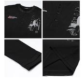 VINTAGE ストリート ヘンリーネック ロングTシャツ T1866