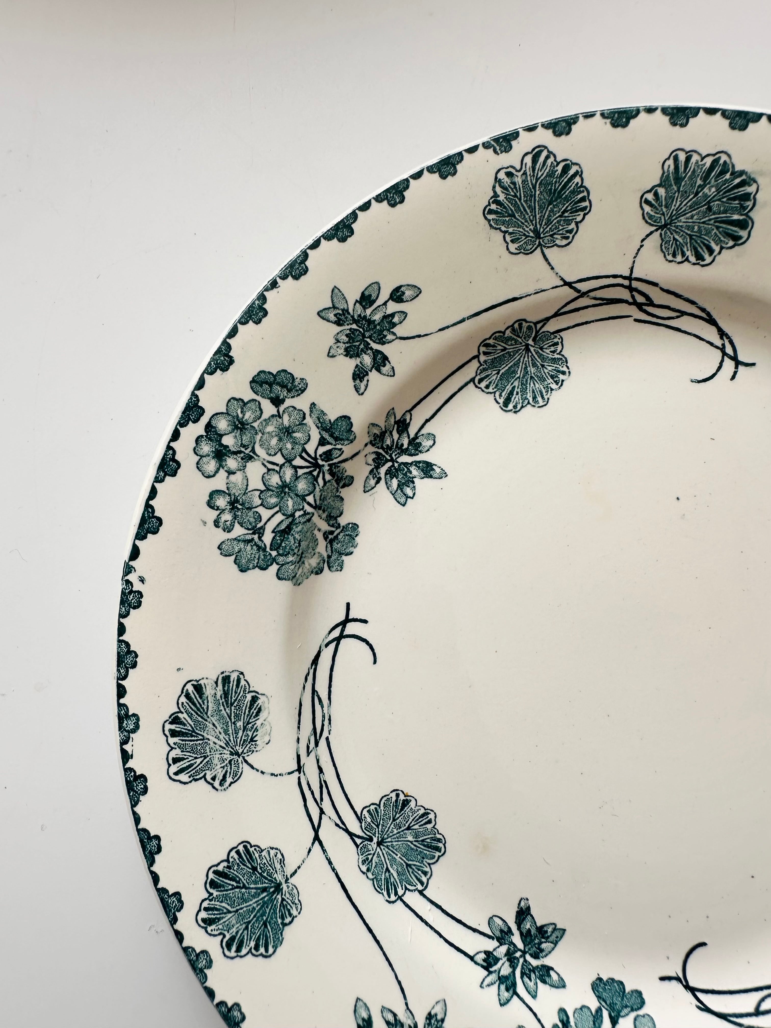 sarreguemines サルグミンヌ ゼラニウム フランス アンティーク