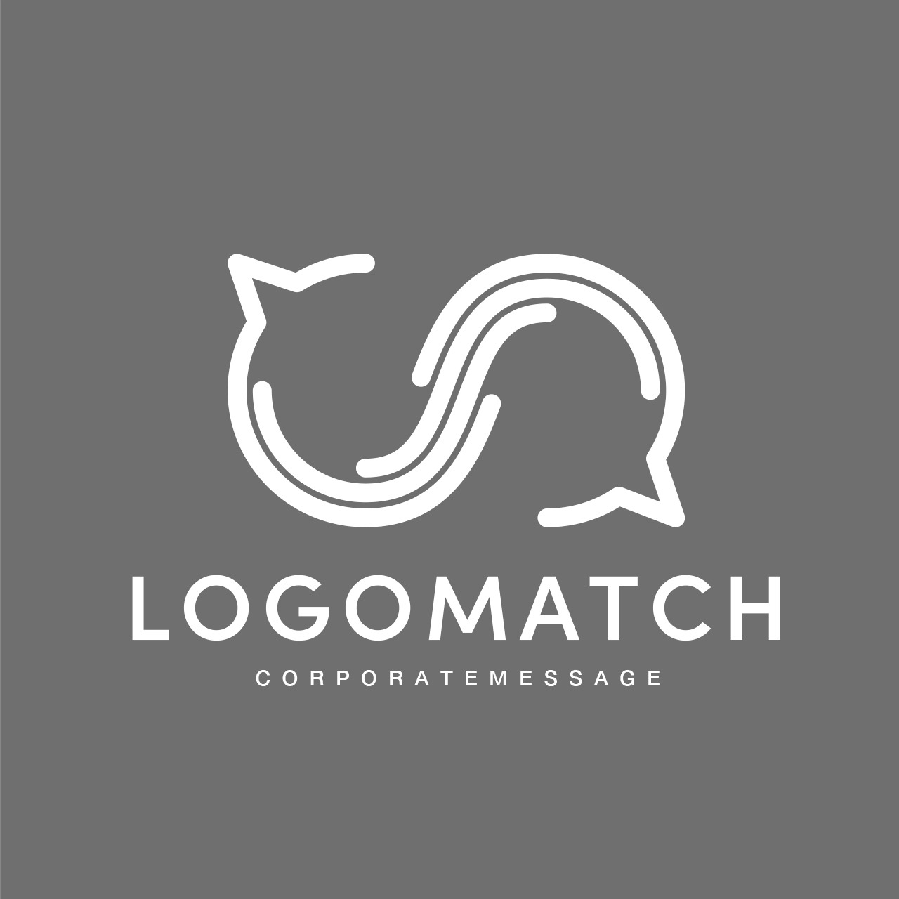 無限に響き合う対話のロゴ