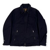 イタリア製 Loro Piana ロロピアーナ 襟裏 スエード スイングトップ M/ネイビー メンズ