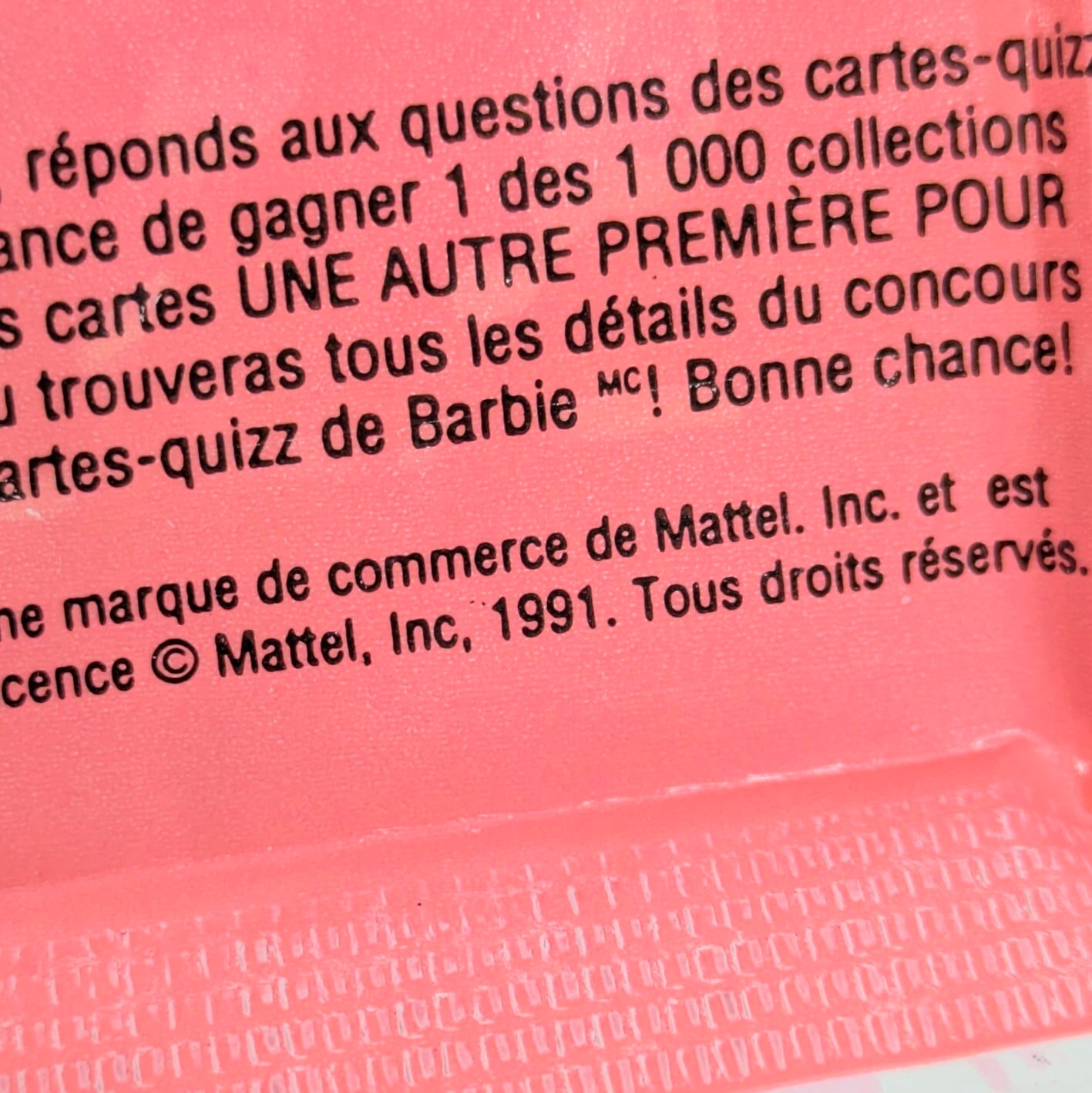 ☆送料無料！☆ VINTAGE 1991 CANADA PANINI【 Barbie Collectible  ACTION FRANÇAISE Limited Edition （バービー コレクタブル アクション フランス語限定版） 】VINTAGE トレーディングカード単品 （1個=8CARDS）〚アメリカン雑貨 アメトイ〛