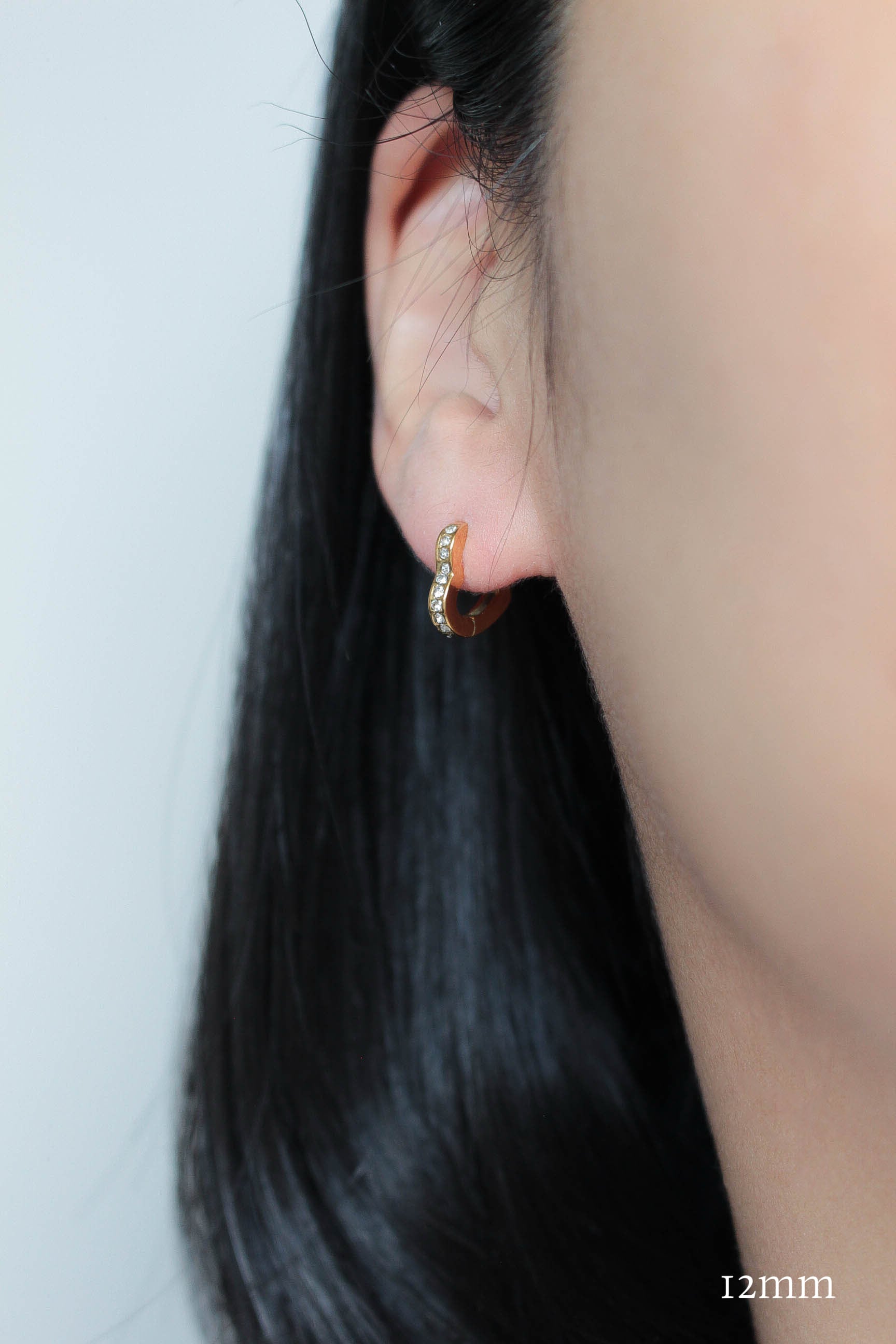 6/3(wed)再販 Heart Hoop Zirconia Pierce | ebine(エビネ)|金属
