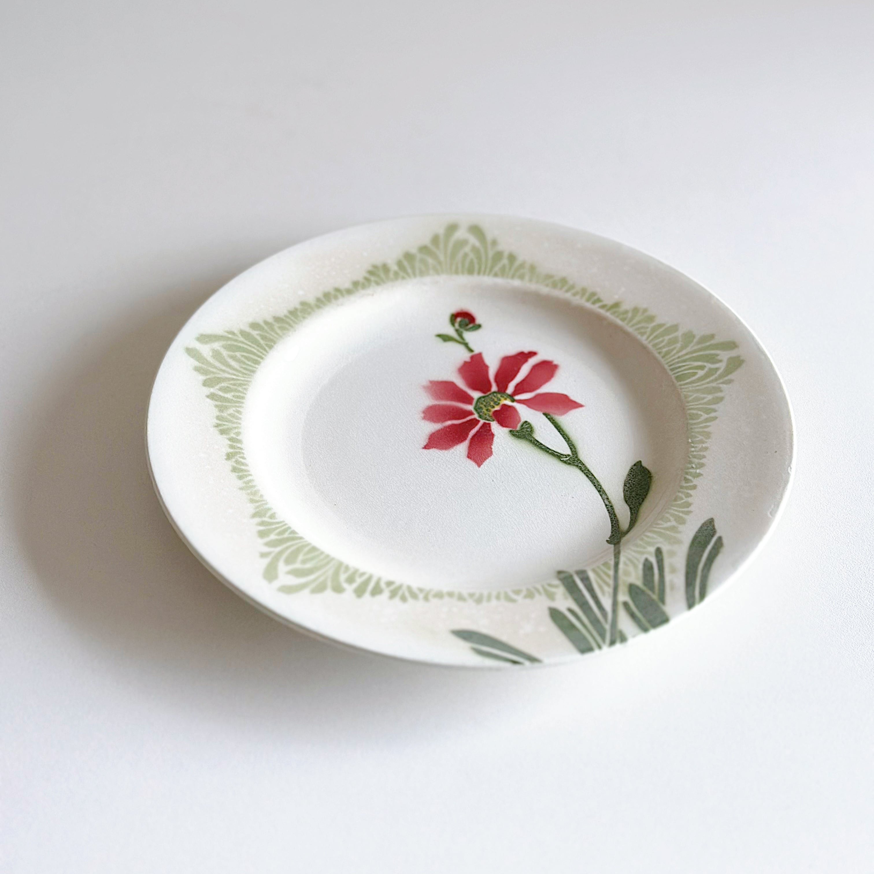 希少　Luneville パニエ　デザート皿　薔薇とチューリップ皿おまとめ 希少 Luneville パニエ デザート皿 薔薇とチューリップ皿おまとめ 希少