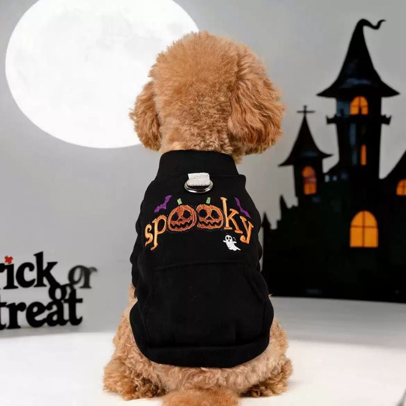 spookyロゴ刺繍スウェット 犬服 01320