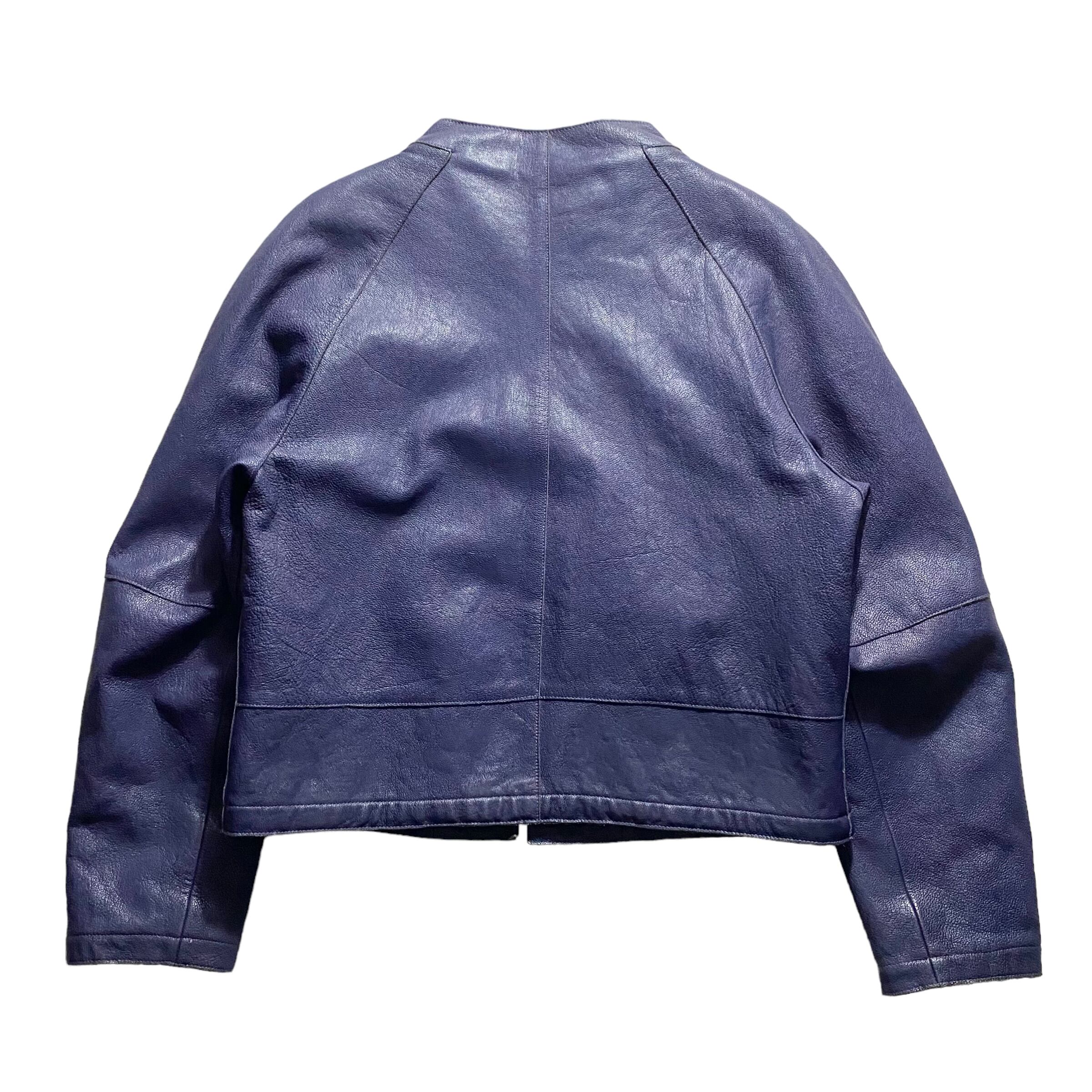 vintage EMPORIO ARMANI single leather riders jacket | NOIR vintage EMPORIO ARMANI single leather riders jacket | NOIR