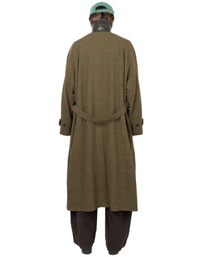 ssstein "BRITISH TWEED RAGLAN SLEEVE BALMACAAN COAT〔TWEED CHECK〕"