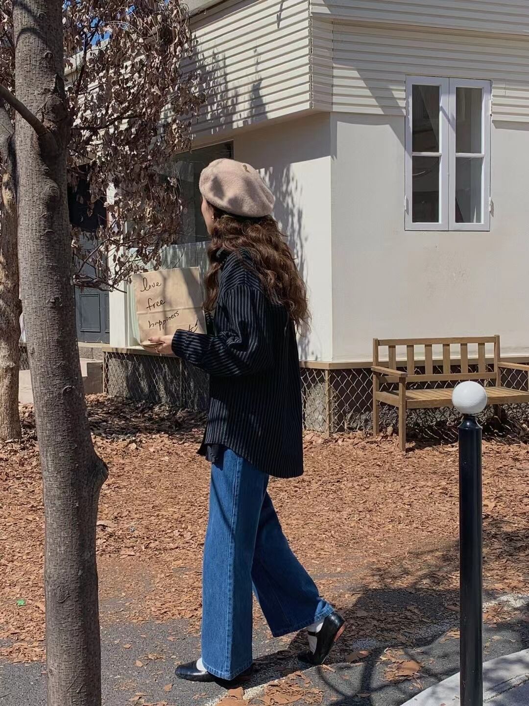 ストライプシャツ  AJ22085-Y04