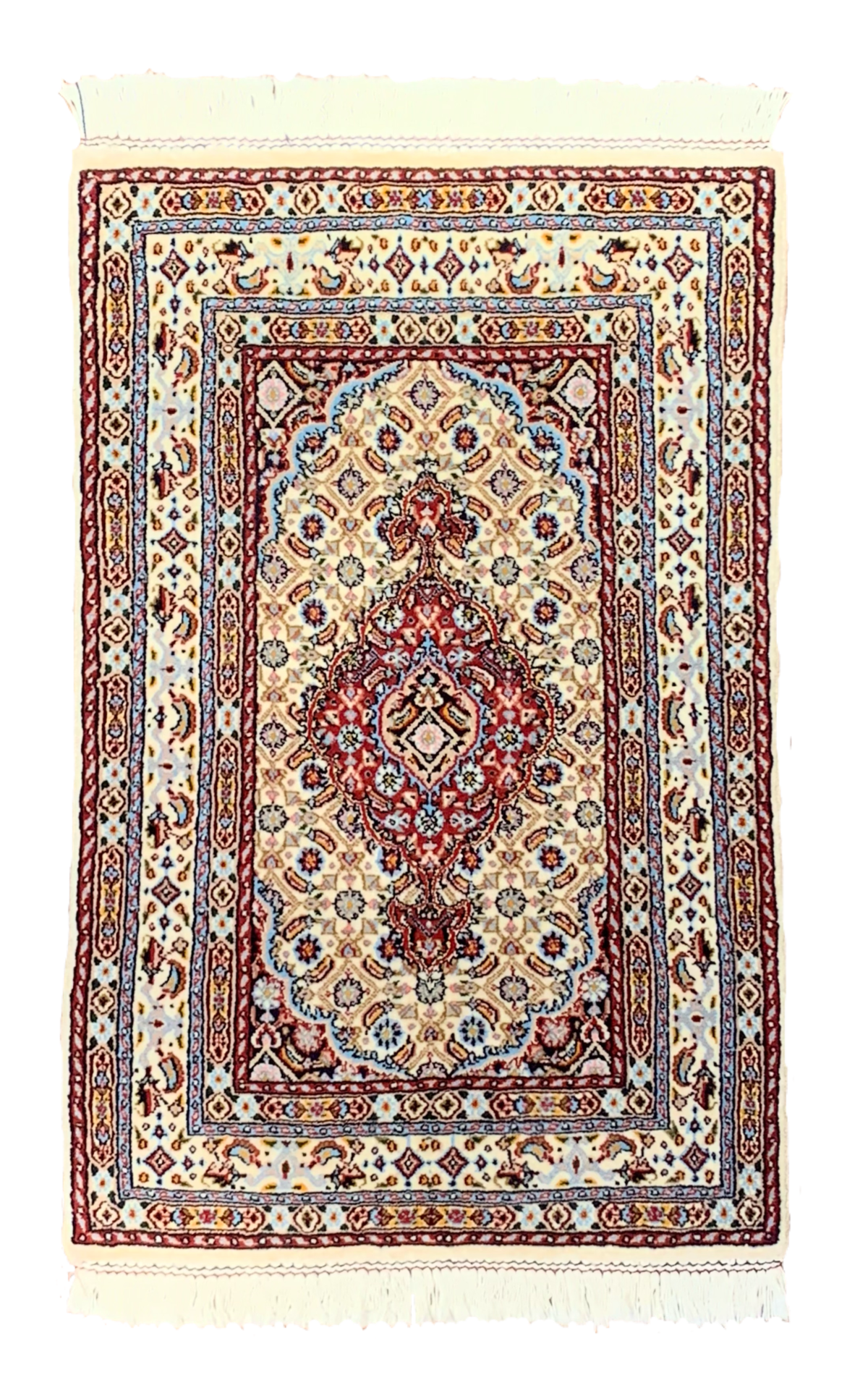 ペルシャ絨毯】ビルジャンド産 お玄関マットサイズ 約90×60(cm 