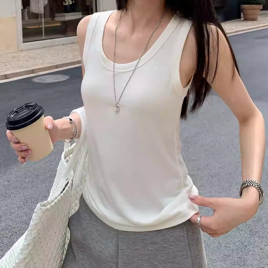 ノースリーブ タンクトップ 7color ATO0243