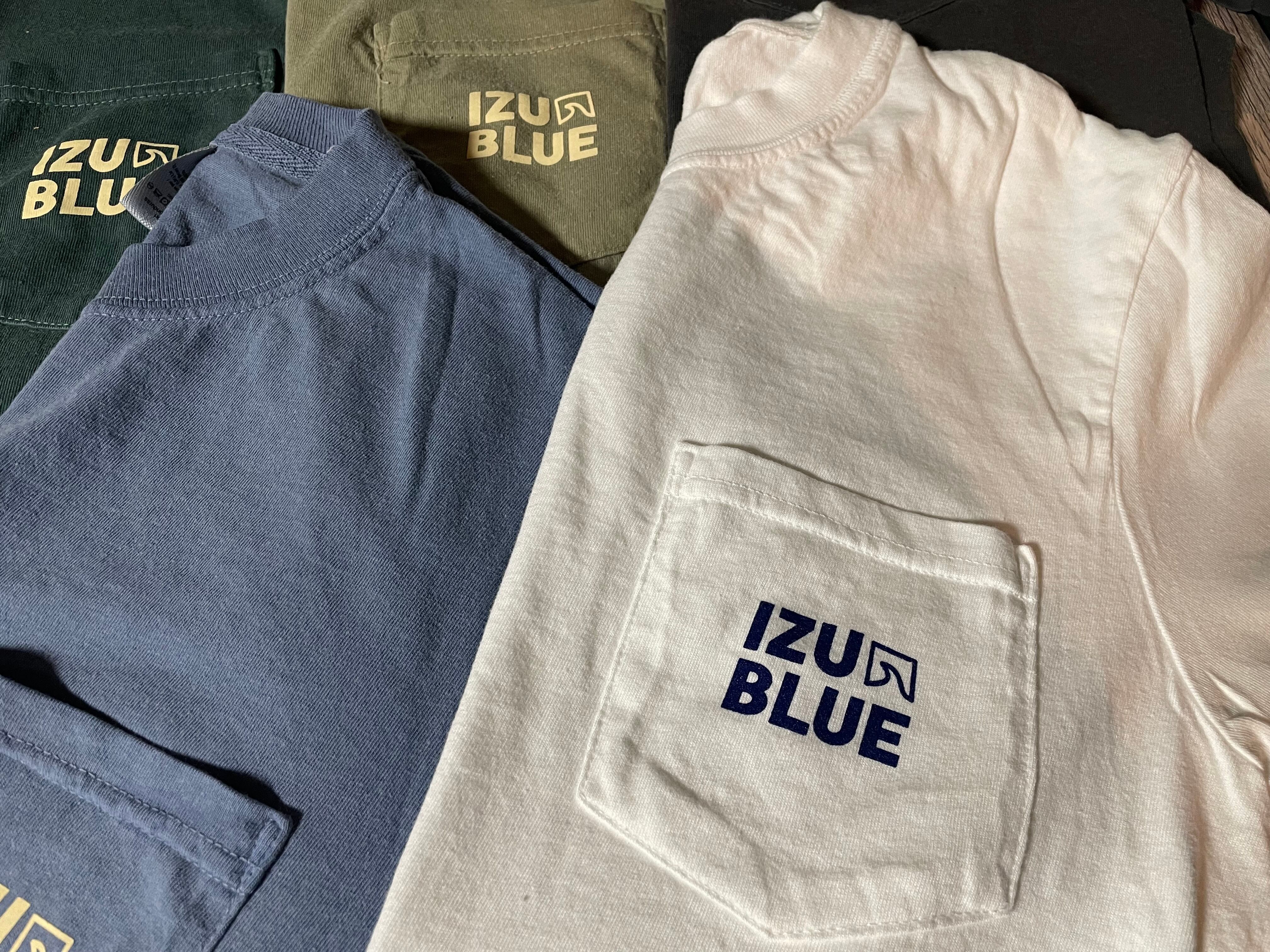 IZUBLUE 2ラインロゴ ポケットTシャツ | IZUBLUE