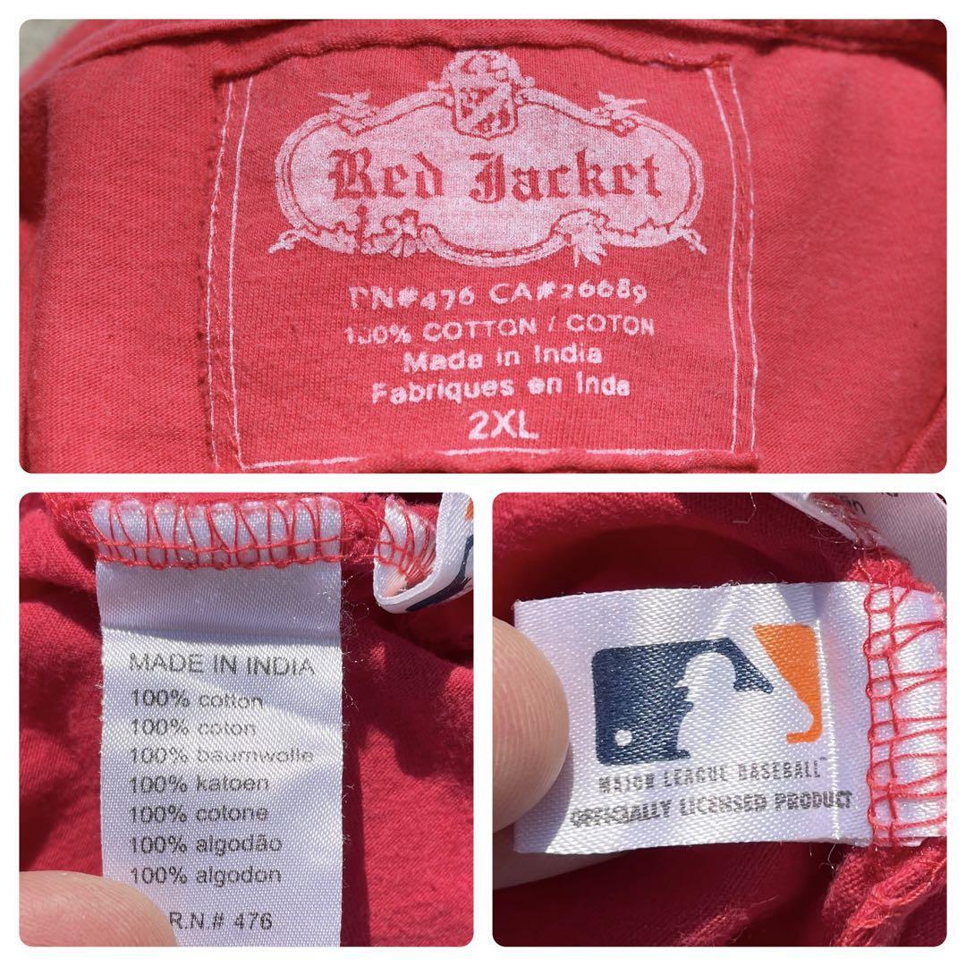 XXLサイズ】MLB シンシナティーレッズ マスコットキャラ デカロゴ 古着