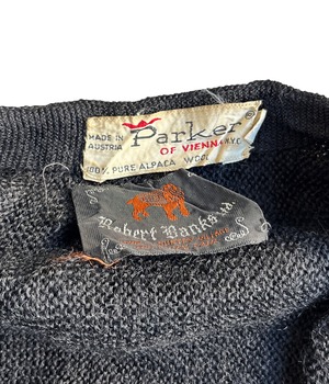 Vintage 60s Parker Alpaka knit cardigan