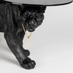 存在感抜群のアート家具｜ヒョウ ガラステーブル