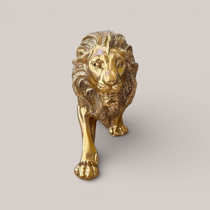 ライオン 百獣の王 ゴールド 勢い モダン 置物 オブジェ インテリア ライオン 百獣の王 ゴールド 勢い モダン 置物 オブジェ インテリア