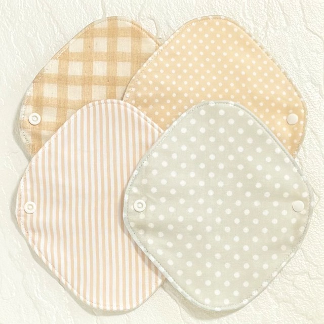 17cm 使い方2通り✩2way 布ナプキン 布ライナー フランネル 無添加･無漂白 防水タイプ 351