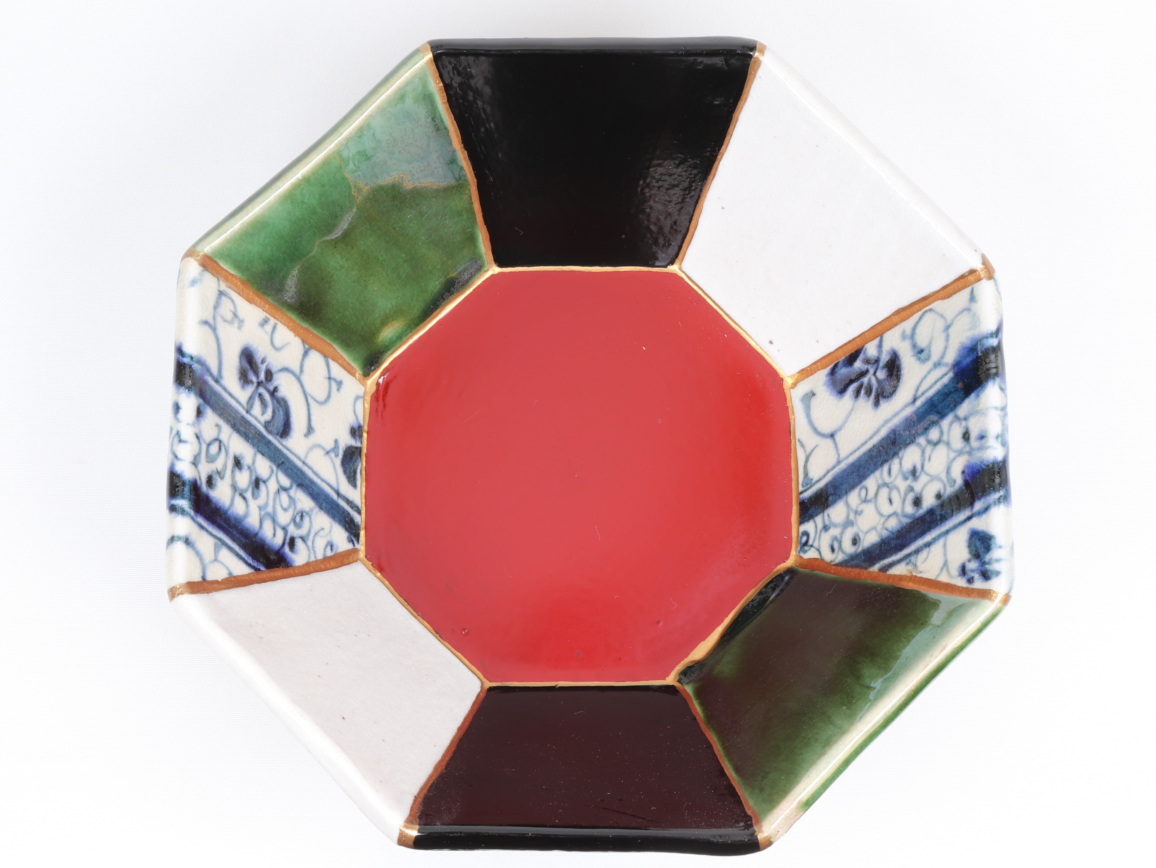 漆陶 つなぎ 八角鉢小 | 宗山窯