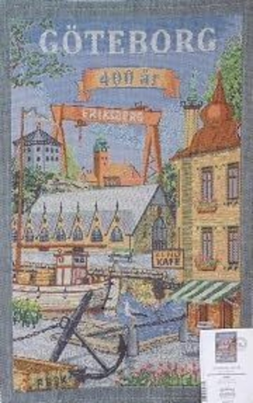 スウェーデン直輸入！ キッチンタオル ヨーテボリ 400周年バージョン ティータオル キッチンタオル キッチン 北欧 スウェーデン 北欧雑貨 プレゼント ギフト タオル キッチンクロス キッチン雑貨 Sweden