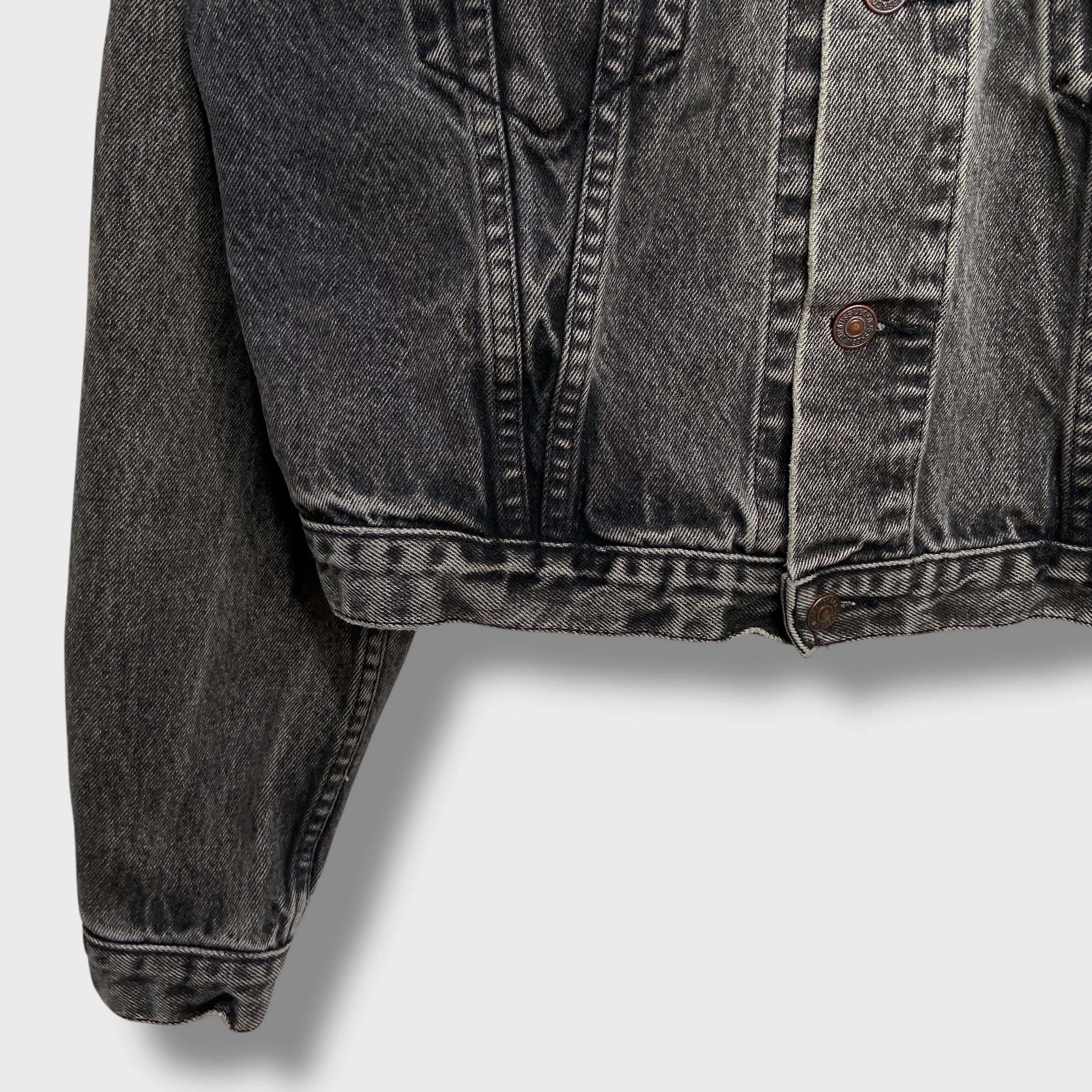 80-90s Levi's 71163 ブラックデニムGジャン 短丈 黒 M | 古着屋 Uan