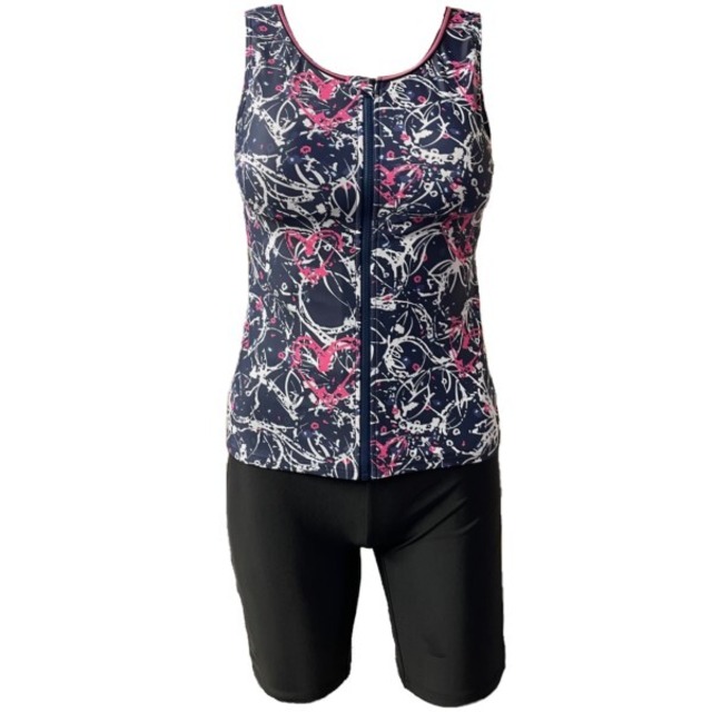 WN-565203npフィットネス水着　スナップ付きセパレート　総裏地　女性用　サイズ/17号〜21号