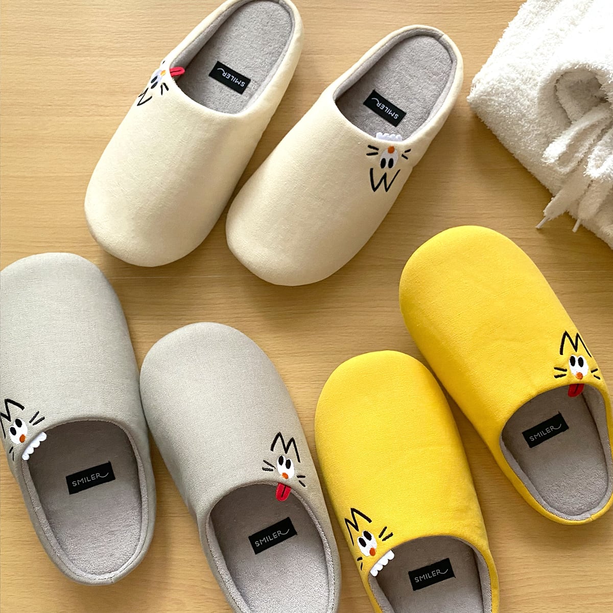 Zippa】ルームシューズ 選べる3色2サイズ | SMILER