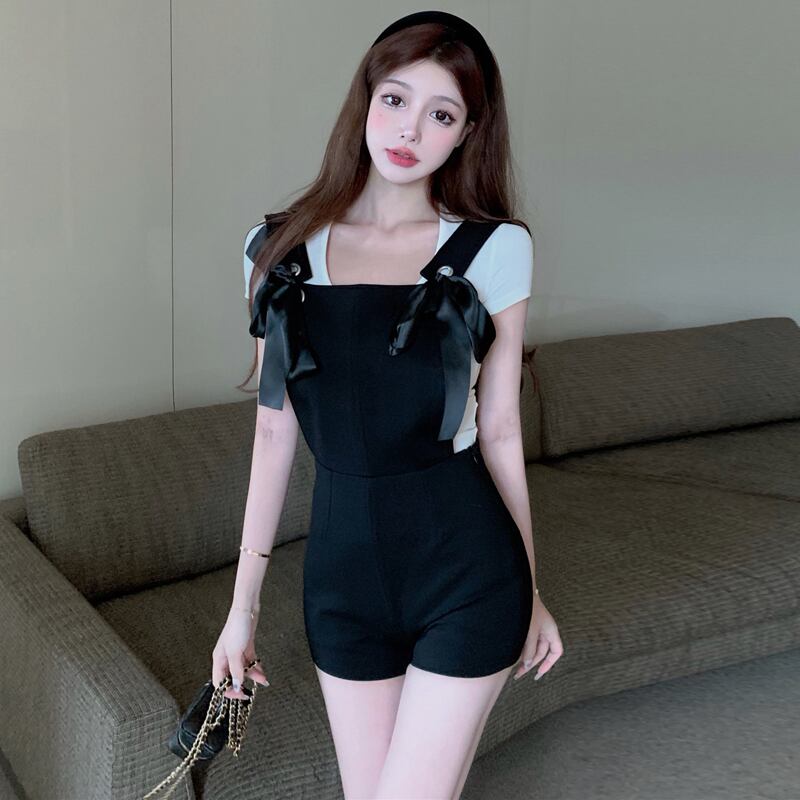 Tシャツ リボンカジュアルショーツ ブルマー ハンチェンe84551867733