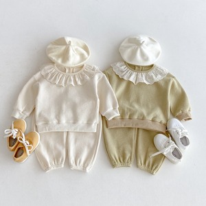 【BABY&KID】フラワー襟カジュアルセットアップ