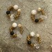 Owly.original ear cuff brass x crystal