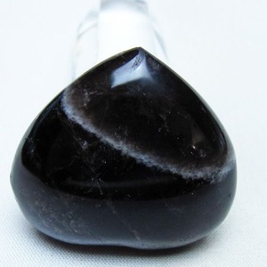 モリオン 置物 ハート 黒水晶 一点物 145-1904