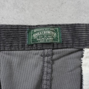 90s POLO COUNTRY corduroy pants 墨黒 W34L30 古着