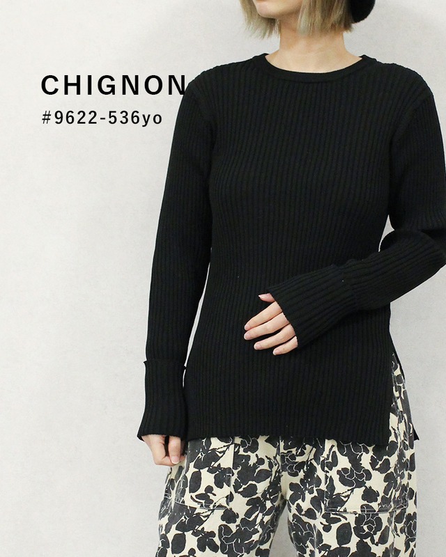 【20%OFF】《送料無料》スポンディッシュリブニットプルオーバー [CHIGNON] /9622-536yo