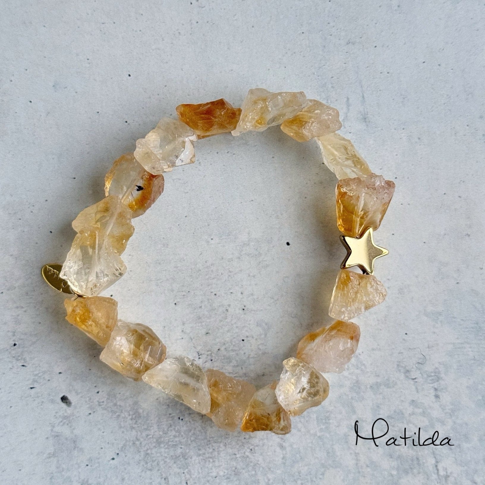 rough rock bracelet(シトリン)