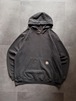 Carhartt カーハート XL ブラック ワンポイント パーカー プルオーバー