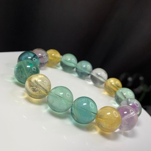 b193色とりどりカラフルフローライトブレスレット