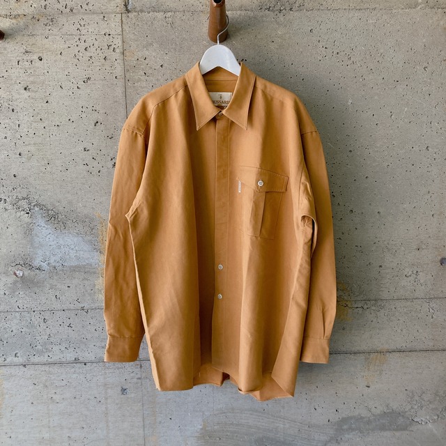 foil print leather coat