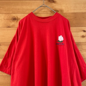 【USA古着】90s  ヴィンテージ ワンポイント Tシャツ  刺繍 XL