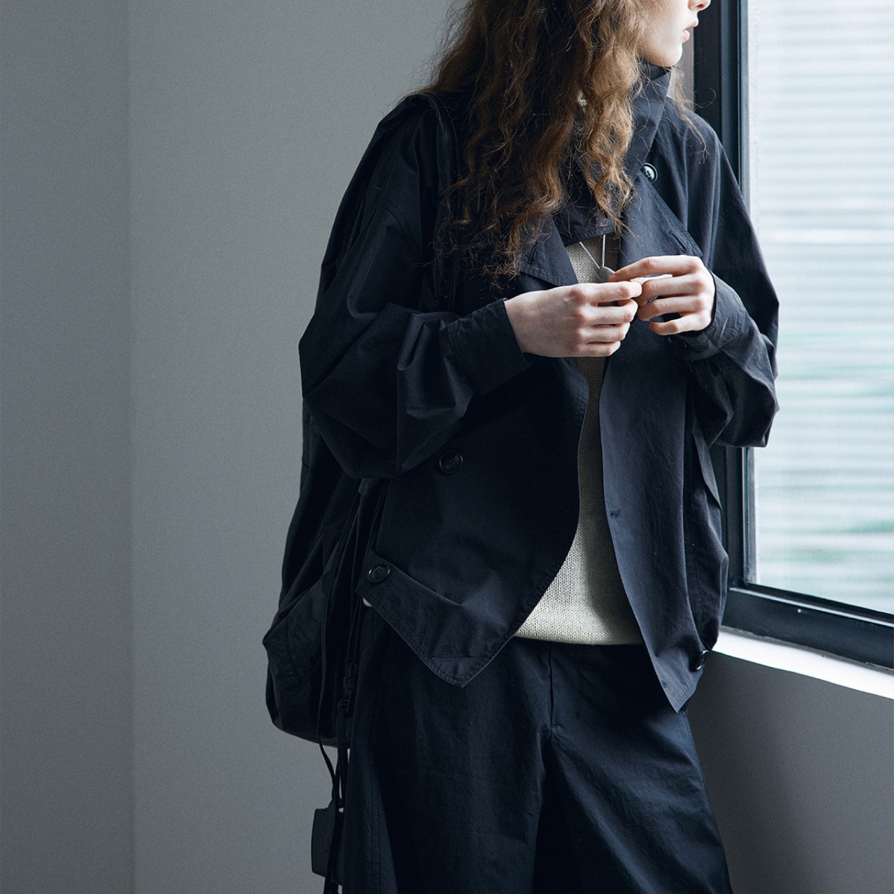 Drop Shoulder Shirt Jacket【3color】 T4359