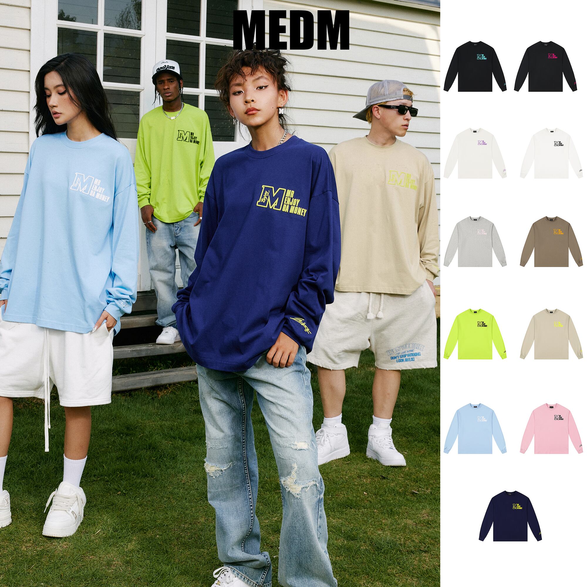 WIND&SEA ロゴ刺繍　ロンT Sサイズ EIGHT CROWNS LOGO Long Sleeve T-Shirt