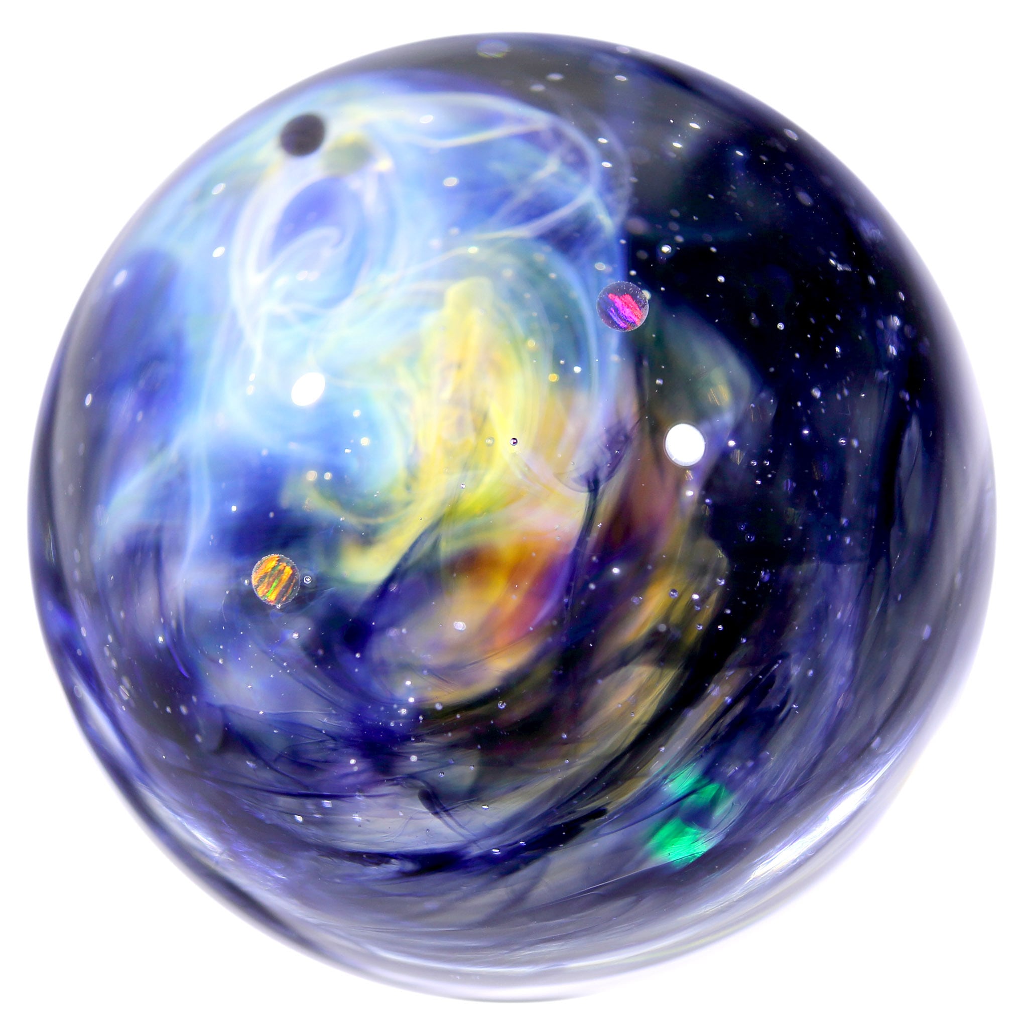 48mm Galaxy Glass Marble with Dual-Sided Design 両面星雲状宇宙