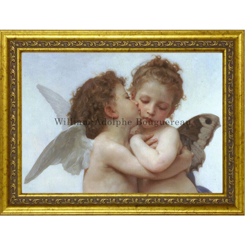 ラファエロ・サンティの「システィーナの聖母」の上を見つめる二人の